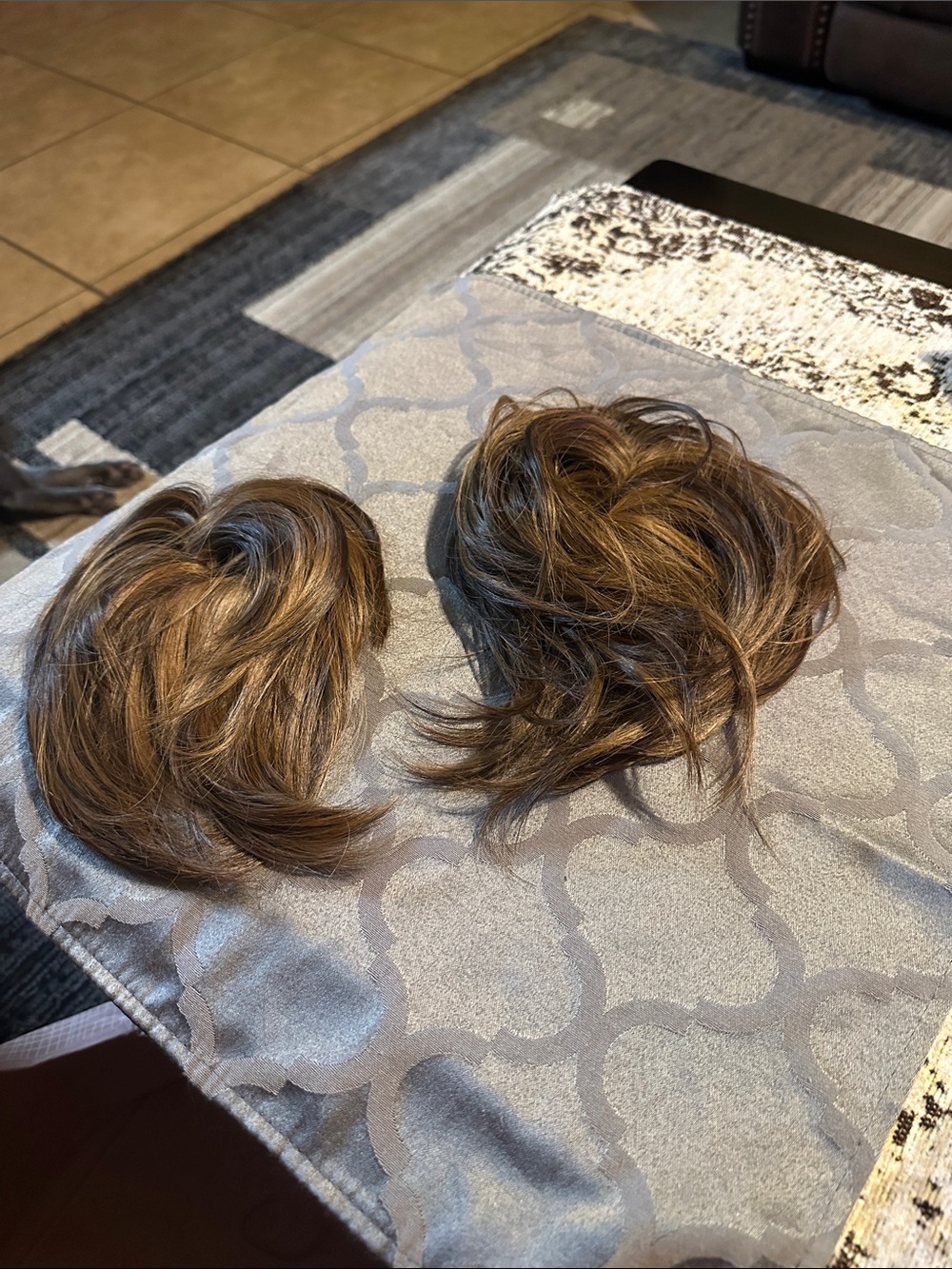 Brown Hairpiece Set – Natural Light Brown hair tie Toppers